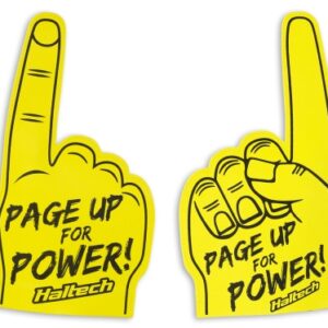 haltech haltech "page up for power" foam finger