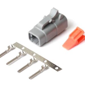 haltech plug and pins only male deutsch dtm 4 conn (7.5 amp)