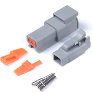 haltech plug and pins only set deutsch dtm 2 conn (7.5 amp)