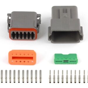 haltech plug & pins only set dt 12 conn (dt06 12s + dt04 12p