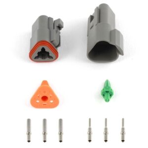 haltech plug & pins only set dt 3 conn (dt06 3s + dt04 3p) (