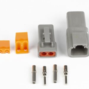 haltech plug & pins only set of deutsch dtp 2 conn (25 amp)