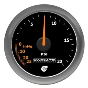 innovate analog mtx a 20 psi vacuum/boost gauge kit,black di