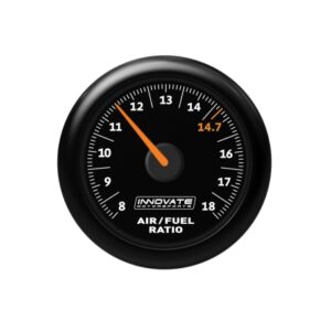 innovate analog mtx al air/fuel ratio gauge kit, black dial