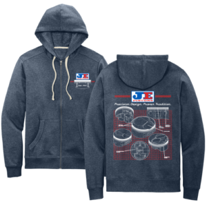 je pistons retro logo technical piston hoodie m