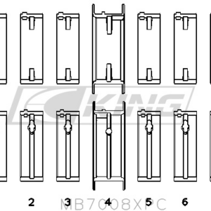 king main bearing shell nissan rb25det