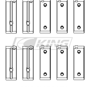 king main bearing shell peugeot tu3jp (05 ), tu5jp