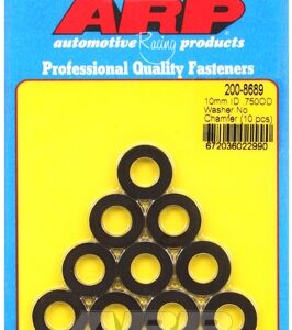 m10 id 3/4"od .120" th chamfer black washers"(10pcs)