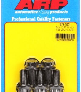 m10 x 1.25 x 20 12pt black oxide bolts (5pcs)