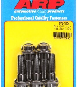 m10 x 1.25 x 35 12pt black oxide bolts (5pcs)