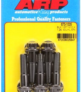 m10 x 1.25 x 40 12pt black oxide bolts (5pcs)