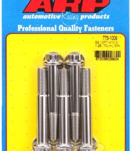 m10 x 1.25 x 70 12pt ss bolts (5pcs)