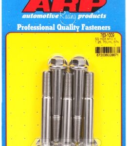 m10 x 1.25 x 70 hex ss bolts (5pcs)