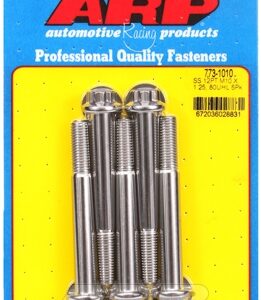 m10 x 1.25 x 80 12pt ss bolts (5pcs)