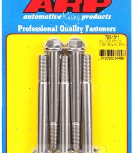 m10 x 1.25 x 90 hex ss bolts (5pcs)