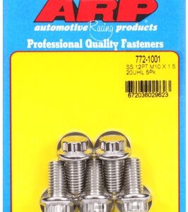 m10 x 1.50 x 20 12pt ss bolts (5pcs)