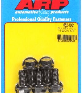 m10 x 1.50 x 20 hex black oxide bolts (5pcs)