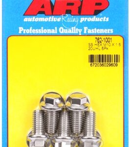 m10 x 1.50 x 20 hex ss bolts (5pcs)