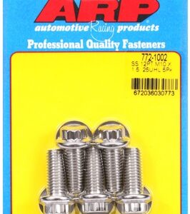 m10 x 1.50 x 25 12pt ss bolts (5pcs)