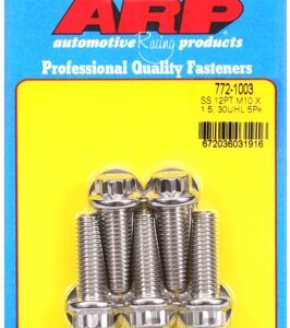 m10 x 1.50 x 30 12pt ss bolts (5pcs)