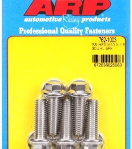 m10 x 1.50 x 30 hex ss bolts (5pcs)