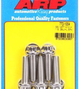 m10 x 1.50 x 35 12pt ss bolts (5pcs)