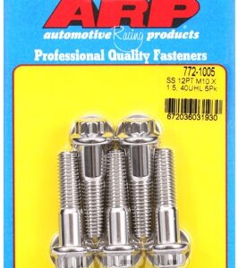 m10 x 1.50 x 40 12pt ss bolts (5pcs)