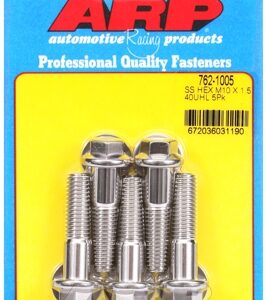 m10 x 1.50 x 40 hex ss bolts (5pcs)