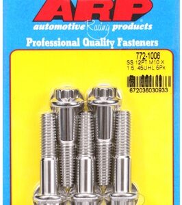 m10 x 1.50 x 45 12pt ss bolts (5pcs)