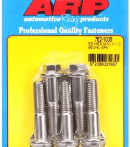 m10 x 1.50 x 45 hex ss bolts (5pcs)