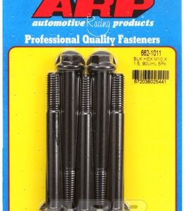 m10 x 1.50 x 90 hex black oxide bolts (5pcs)