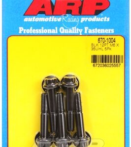 m6 x 1.00 x 35 12pt black oxide bolts (5pcs)