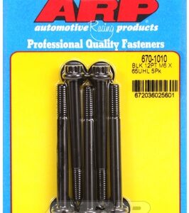 m6 x 1.00 x 65 12pt black oxide bolts (5pcs)