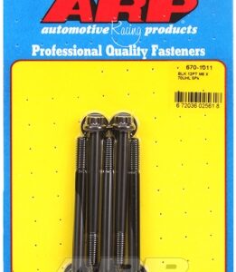 m6 x 1.00 x 70 12pt black oxide bolts (5pcs)