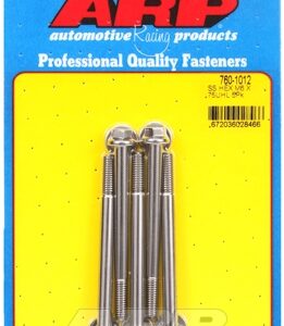 m6 x 1.00 x 75 hex ss bolts (5pcs)
