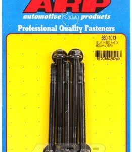 m6 x 1.00 x 80 hex black oxide bolts (5pcs)