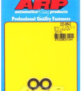 m8 id .575 od .062"th black washers (2pcs)