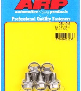 m8 x 1.25 x 12 hex ss bolts (5pcs)