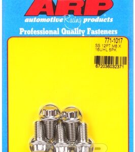 m8 x 1.25 x 16 12pt ss bolts (5pcs)