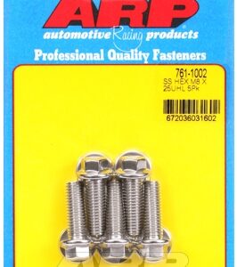 m8 x 1.25 x 25 hex ss bolts (5pcs)