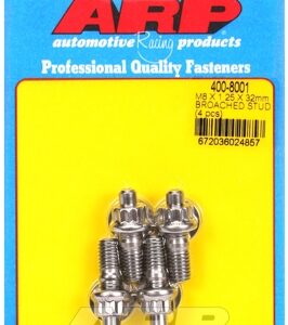 m8 x 1.25 x 32mm broached stud kit 4pcs