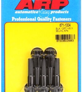 m8 x 1.25 x 35 12pt black oxide bolts (5pcs)