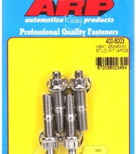 m8 x 1.25 x 45mm broached stud kit 4pcs