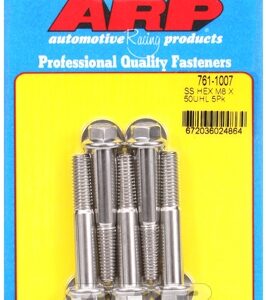 m8 x 1.25 x 50 hex ss bolts (5pcs)