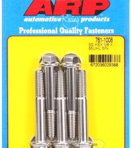 m8 x 1.25 x 55 hex ss bolts (5pcs)