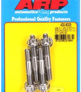 m8 x 1.25 x 57mm broached stud kit 4pcs