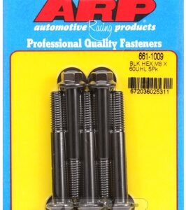 m8 x 1.25 x 60 hex black oxide bolts (5pcs)