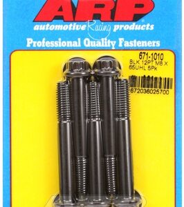 m8 x 1.25 x 65 12pt black oxide bolts (5pcs)