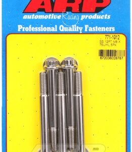 m8 x 1.25 x 75 12pt ss bolts (5pcs)