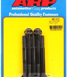 m8 x 1.25 x 75 hex black oxide bolts (5pcs)